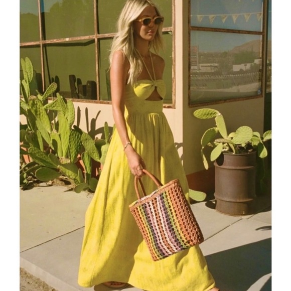 Billabong Dresses & Skirts - 🔥🔥BILLABONG - SALTY BLONDE SUNSET GLOW HALTER MAXI DRESS🔥🔥